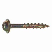 SABERDRIVE Wood Screw, #9, 1-1/4 in, Zinc Yellow Steel Round Head Torx Drive, 163 PK 54100